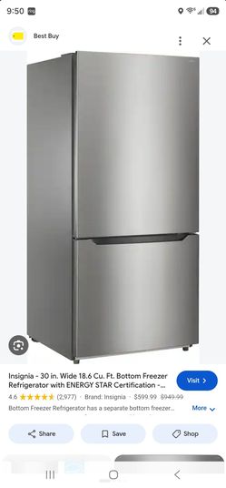 Insignia 30inch refrigerator