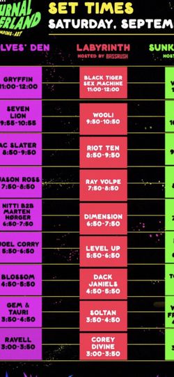 2 Nocturnal Saturday Tickets E Tickets