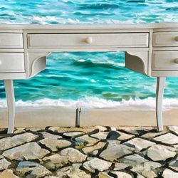 Pottery Barn Teen Solid Wood Desk