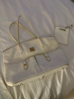 Dooney & Bourke White Leather Tote Bag