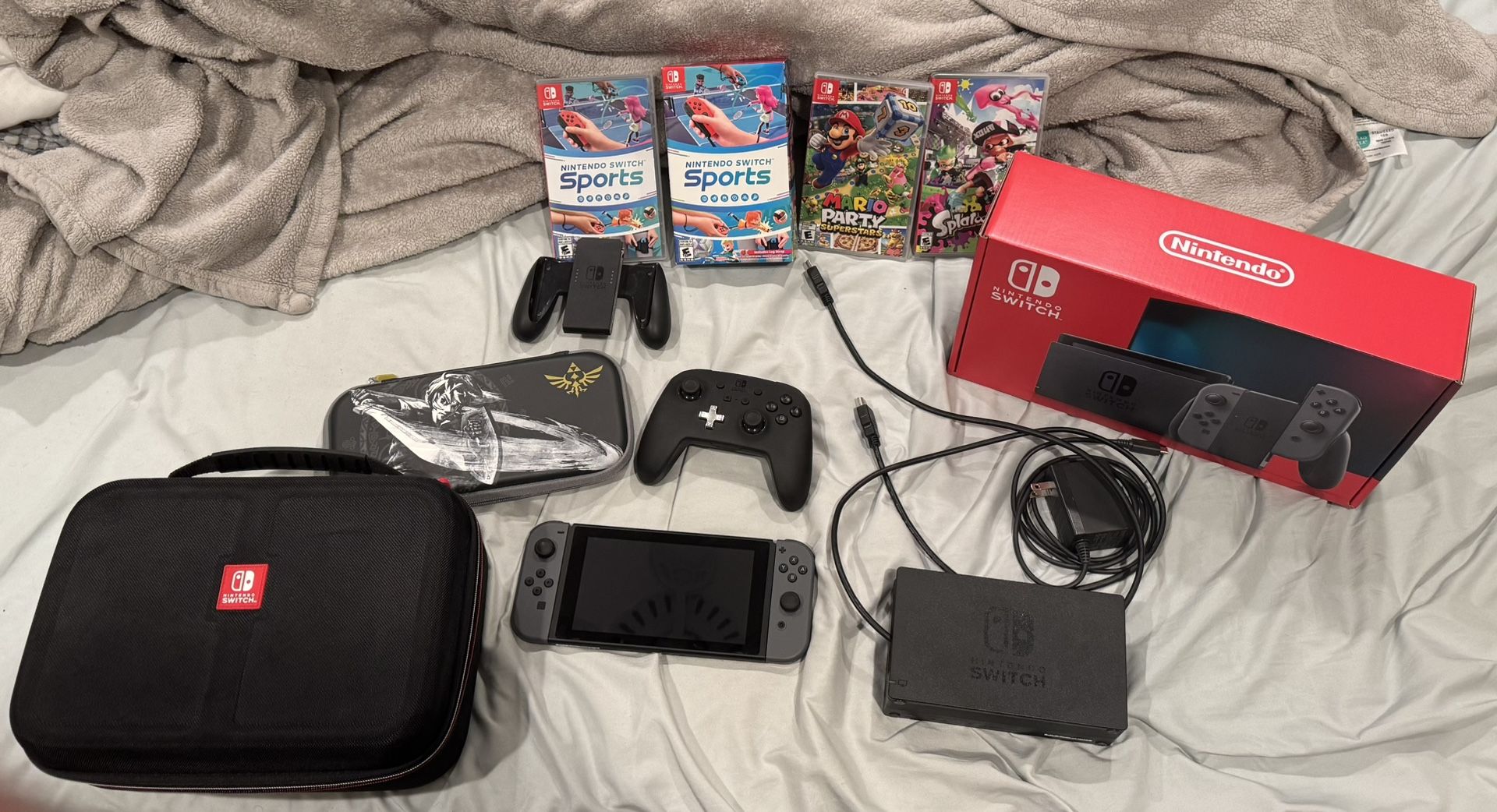 Nintendo Switch Bundle: 3 Games, 2 Cases, 1 Controller