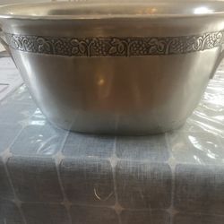Pewter Pottery Barn Drink Cooler