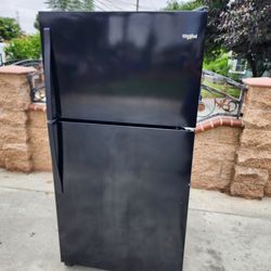 🔴3MONTHS WARRANTY 33X31X66 WHIRLPOOL FRIDGE 21CUFT  BLACK