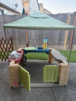 Step2 Outdoor Playhouse / Kids Playset with Canopy - $175 OBO