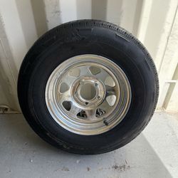 New 205-75-14inch  trailer tire With 5-lug galvanizedrims.$140/each