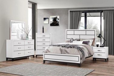 White Modern Bedroom Furniture Set
