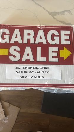 GARAGE SALE