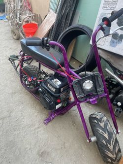Dodobug mini bike with wheelie has a 212