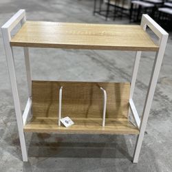 Side Table With Built-in Bookshelf