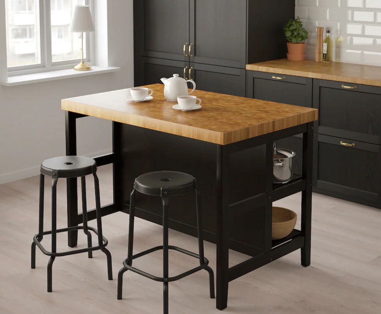 IKEA Kitchen Island With Stools