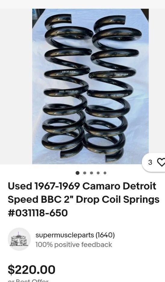 4 Camero Springs