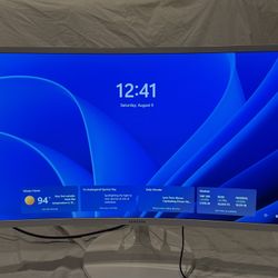 27” Samsung Curved Monitor, White
