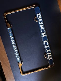 Vintage Buick license plate holder