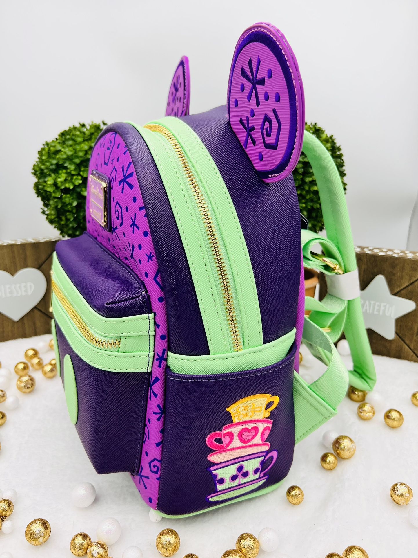 Mad Tea Party Mini Backpack by Loungefly Disney Parks Loungefly Mad Tea Party/Alice in | Mercari main image 2