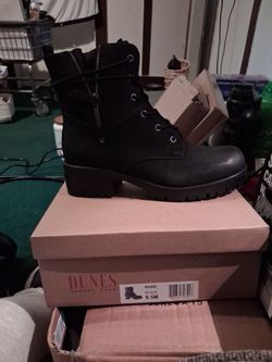 Dunes Kobe Black Combat Boots Size 9.5M