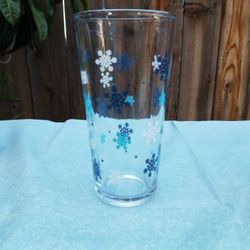 Cute Snowflake Drink Glass
