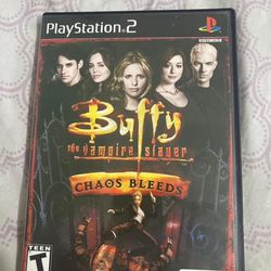Buffy the Vampire Slayer: Chaos Bleeds PlayStation 2 Game w/ Instruction Manual