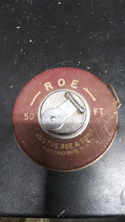 Antique tape measure 50 ft crank