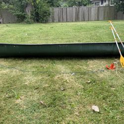 River 15 Ss Canoe W/paddles-4steats - Great For Fishing Or Lake Trips 