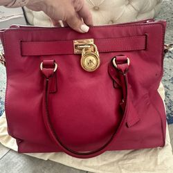 Pink Leather Michael Kors Bag