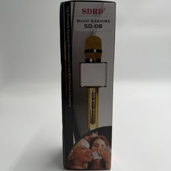 SDRD SD-08 Magic Karaoke Wireless Microphone USB TF Card Rose Gold