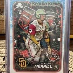 Jackson Merrill Topps Rookie Card Rc Rare Padres San Diego