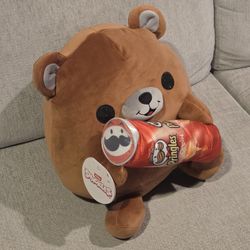 New 14" Snackles Bear Pringles Super Size Soft Plush Stuffed Animals Toys