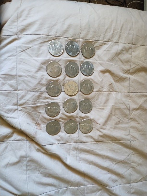 20 Eisenhower Coins All For $100. Firm.