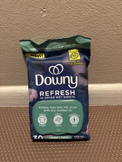 Downy Refresh In-Dryer Wet Sheets Crisp Linen 30ct