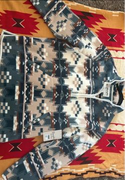 Wrangler Retro Aztec Print Fleece Quarter-Zip
