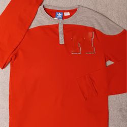 Men's Size Small Adidas Long Sleeve Nebraska Huskers Shirt 