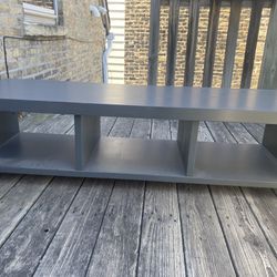 Gray large TV Stand