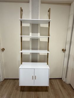 Tall Bookshelf with Cabinet