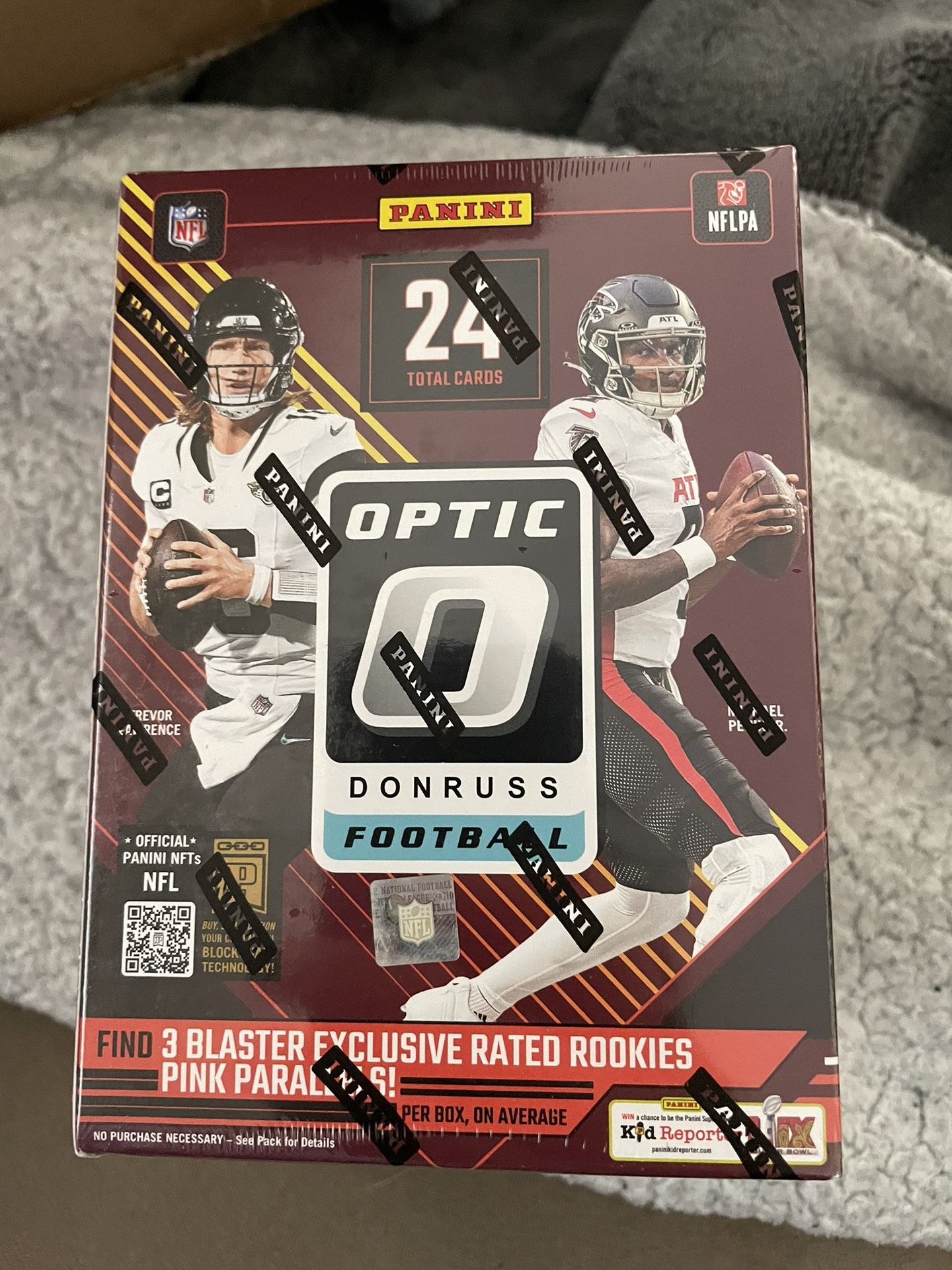 Panini NFL Optic Football Blaster Box Uptown Downtown Downtown Duals Several Case Hits Hot Rookie Class Jayden Daniels Bo Nix Look For 1/1