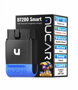 MUCAR BT200 Smart AI-Assisted OBD2 Scanner Bluetooth OIL TPMS BRAKE BMS SAS, ABS, SRS, DPF Regen
