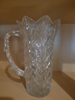Czech Republic Crystal Drinkware Set Glasses & Pitcher