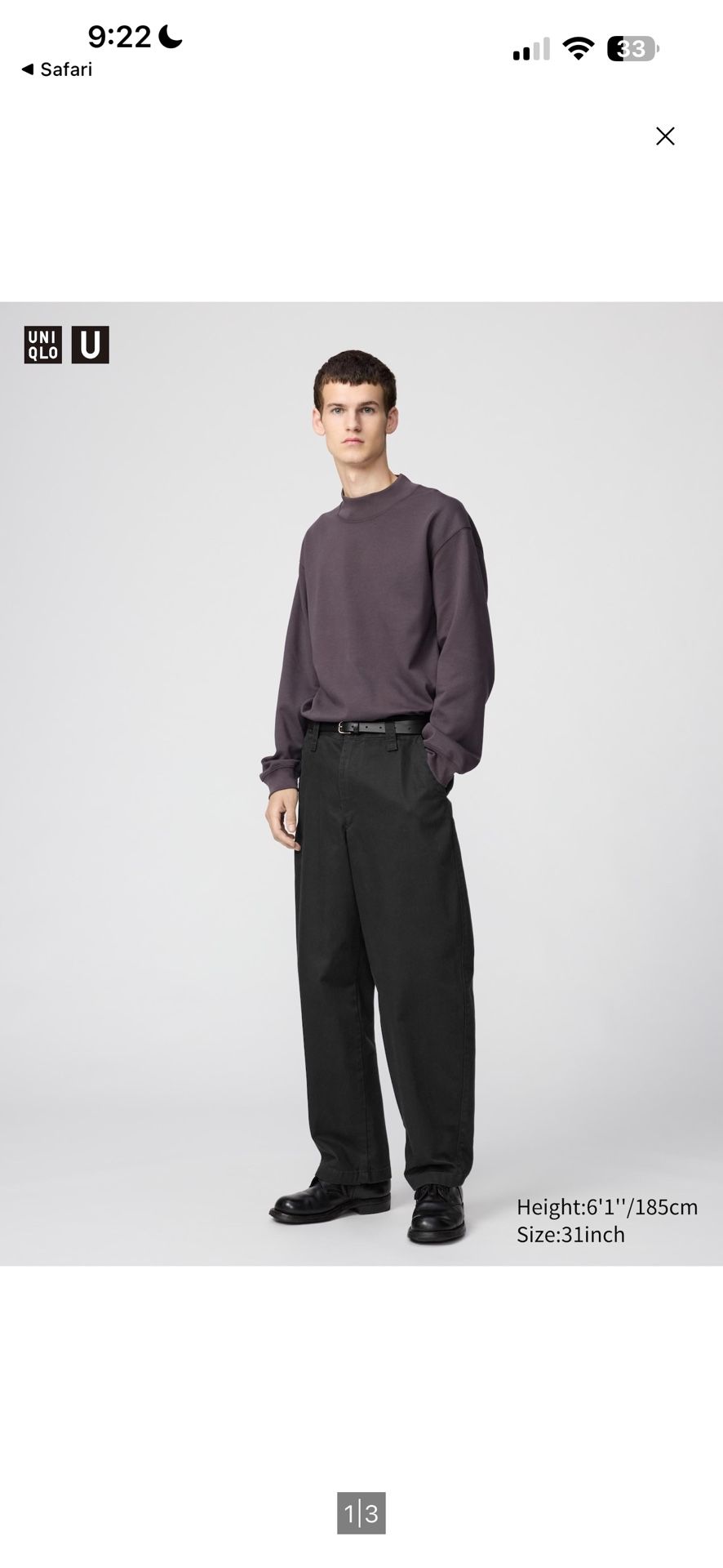 Uniqlo Wide Chino Pants