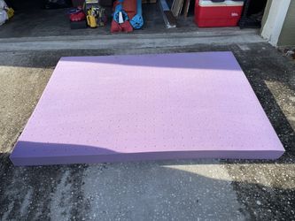 Memory Foam Bed Cushion: 53” W x 73.5” L