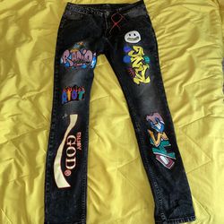 Jeans With Print Size 34