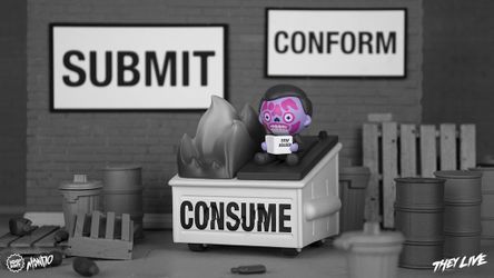 SDCC 2022 They Live Dumpster Fire Comic Con Mondo Exclusive 100% Soft

