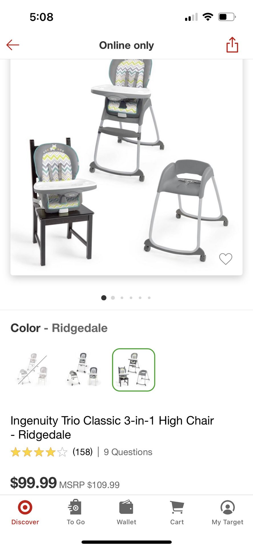 3 In 1 High Chair
