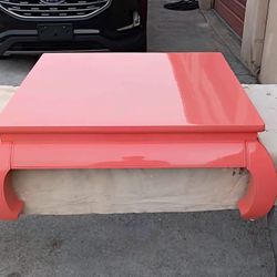 Hernedon Ming chinoiserie style vintage large oversized coffee table Hollywood regenc