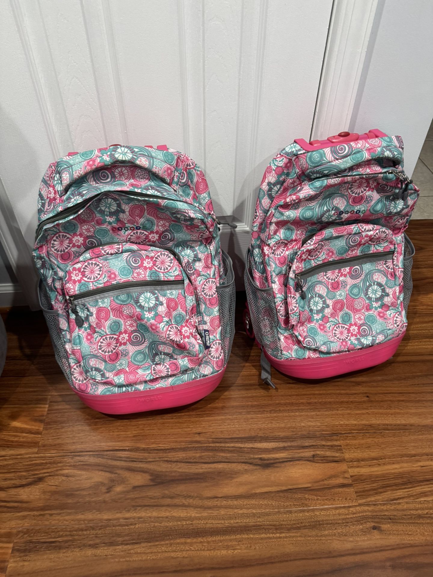 2 Rolling Girls' School Backpacks – Lightly Used!