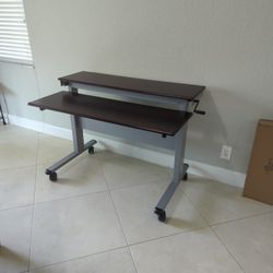 Adjustable Stand Up Tiered Desk - Like New