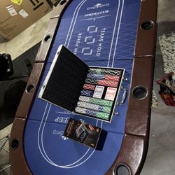 Poker Table With Accessories 