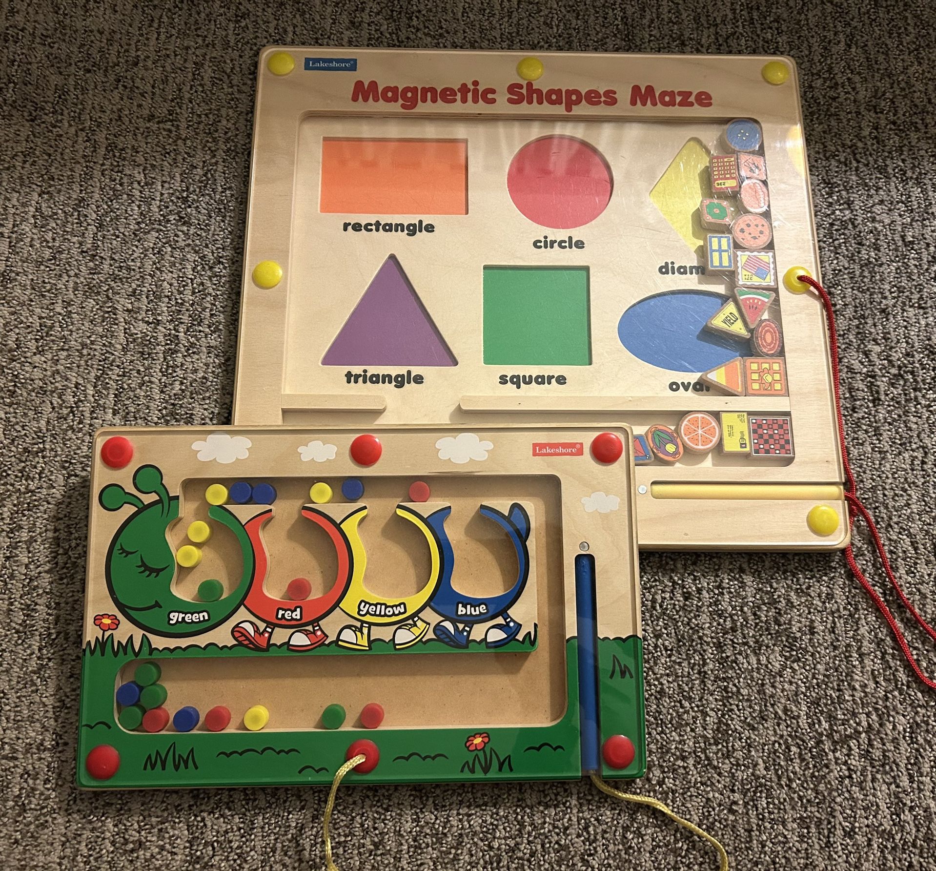 Lakeshore-Magnetic Shapes Maze and a Colorpillar Magnetic Maze. 