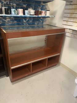 Heavy Wooden Glass Display Cabinet/ Retail Showcase