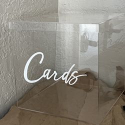 Large acrylic Card Box New