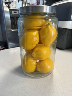 NEW large Mason Craft & More Pop-Up Glass Canister