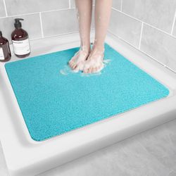 Teal Non-Slip Shower Mat
